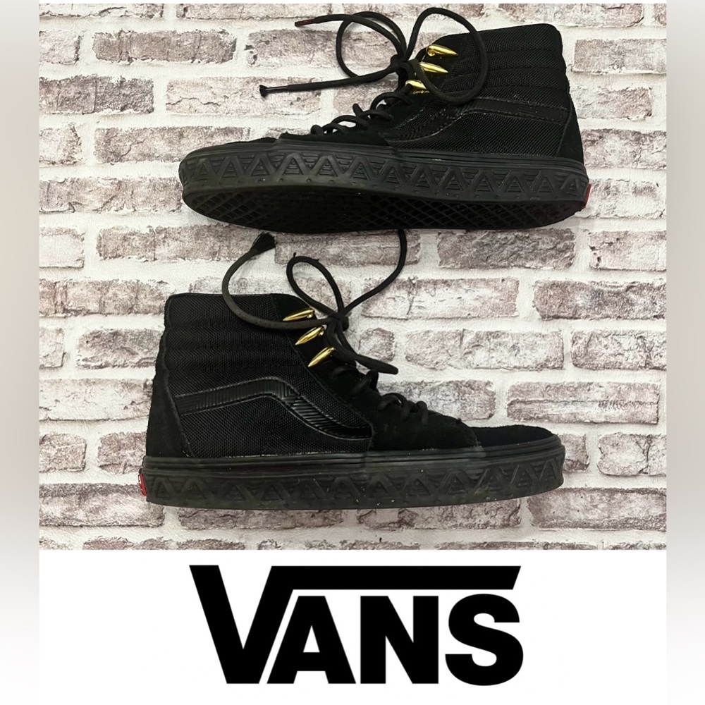 Vans x Marvel Sk8 Hi Top Black Panther Sneakers Men’s‎ 6.5 Women’s 8